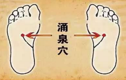 涌泉穴的標(biāo)準(zhǔn)定位