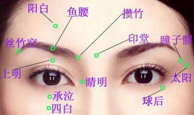 四白穴治療黑眼圈
