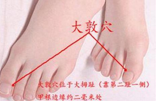 大敦穴的功效與作用