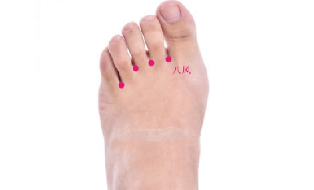 八風(fēng)穴的按摩方法