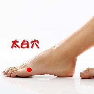 常按摩太白穴可健脾，但