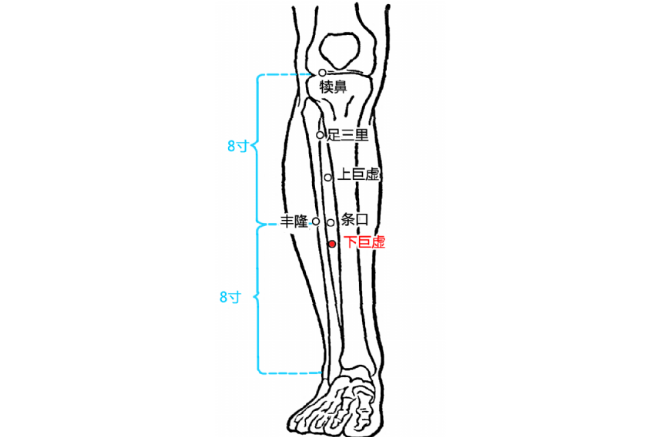 按摩下巨虛穴的好處