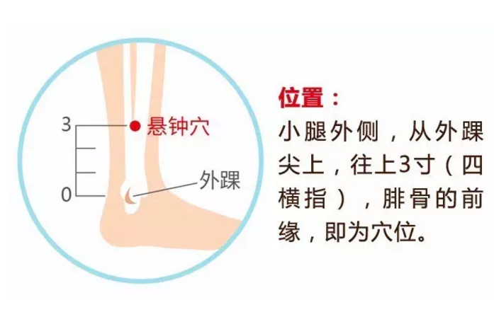 懸鐘穴降血壓的方法