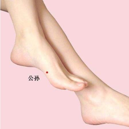 公孫穴穴位配伍、養(yǎng)生功效及其穴位位置