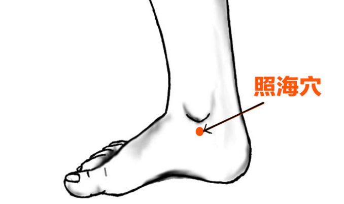 按摩照海穴的好處