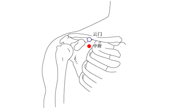 云門穴圖片